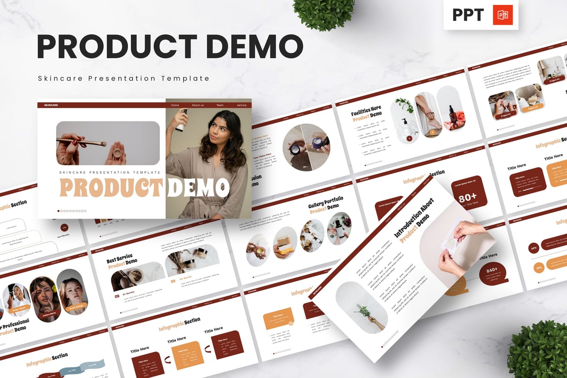 Template Powerpoint Skincare yang Menarik dan Profesional