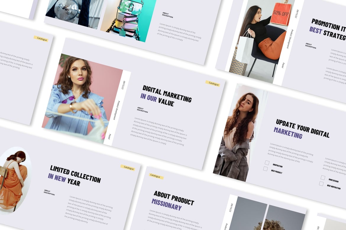 Template Presentasi Powerpoint untuk Pengembangan Produk yang Menarik