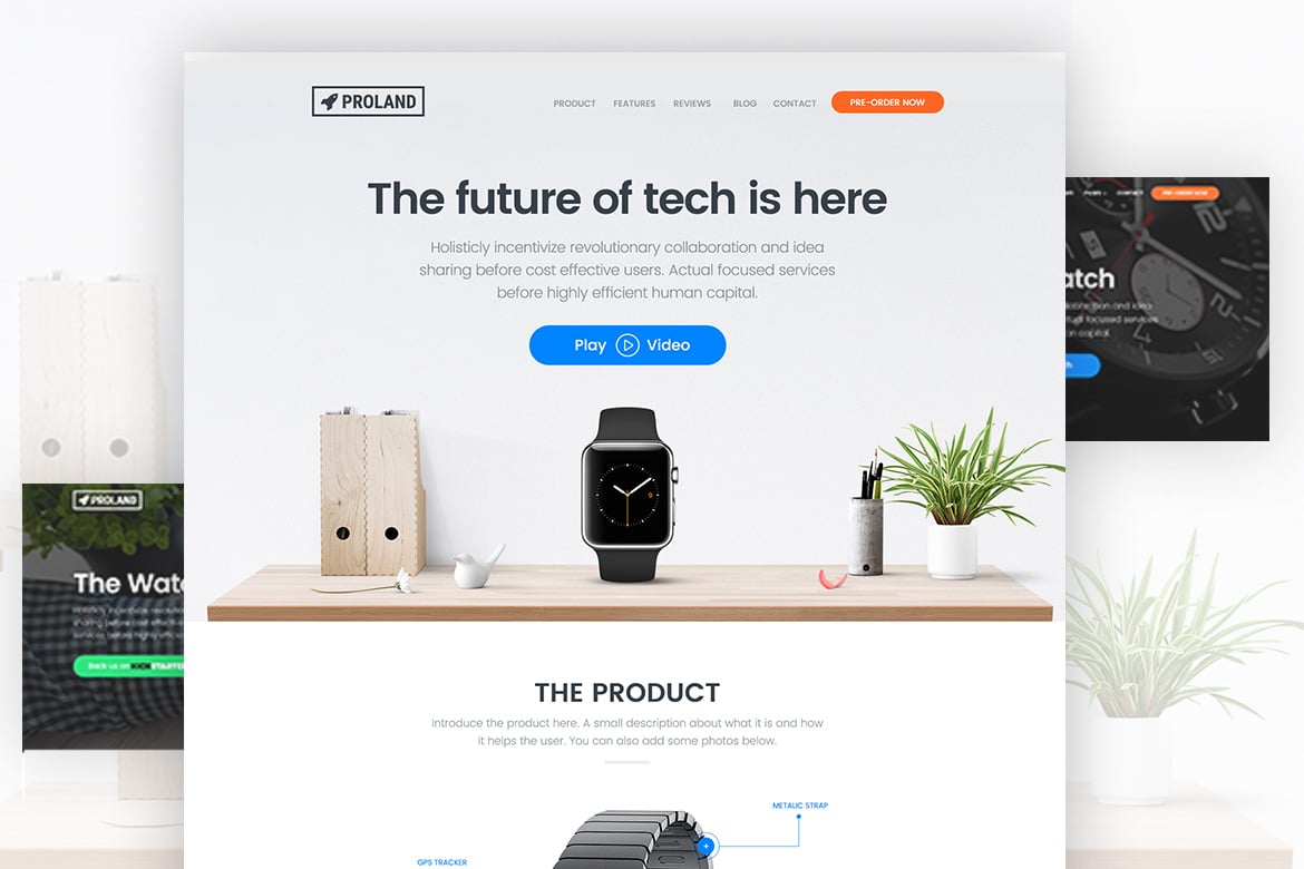 Template Website Halaman Produk - Proland yang Kreatif