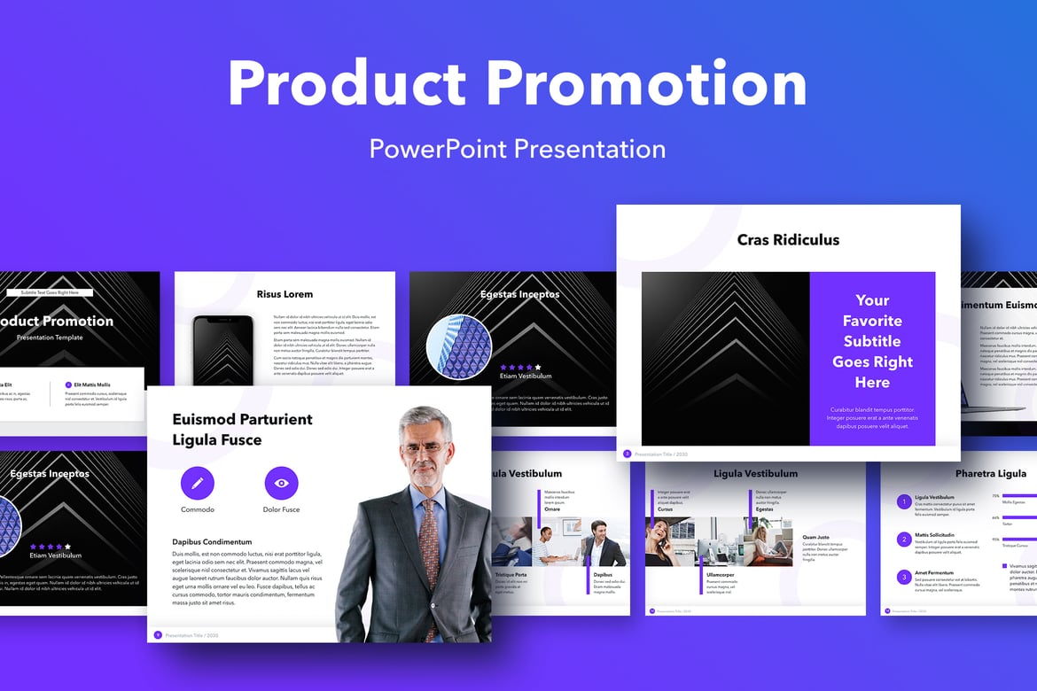 Template PowerPoint Promosi Produk yang Profesional dan Menarik