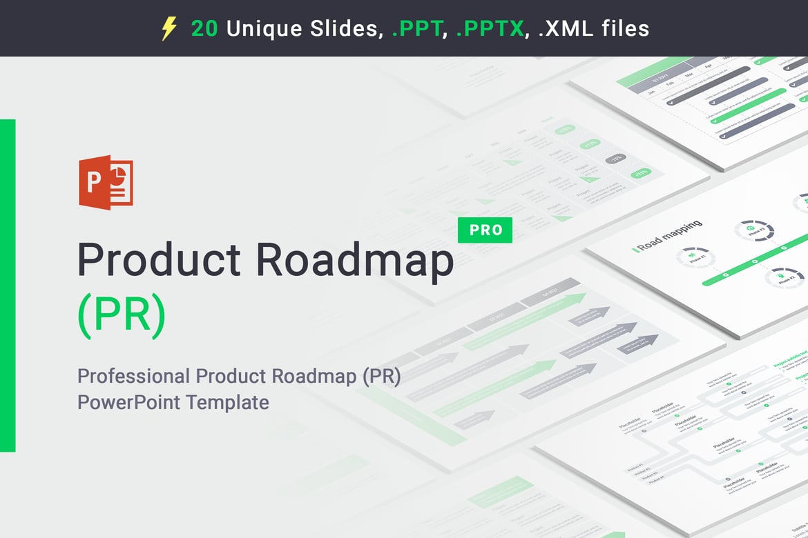 Template PowerPoint Roadmap Profesional untuk Presentasi Menarik