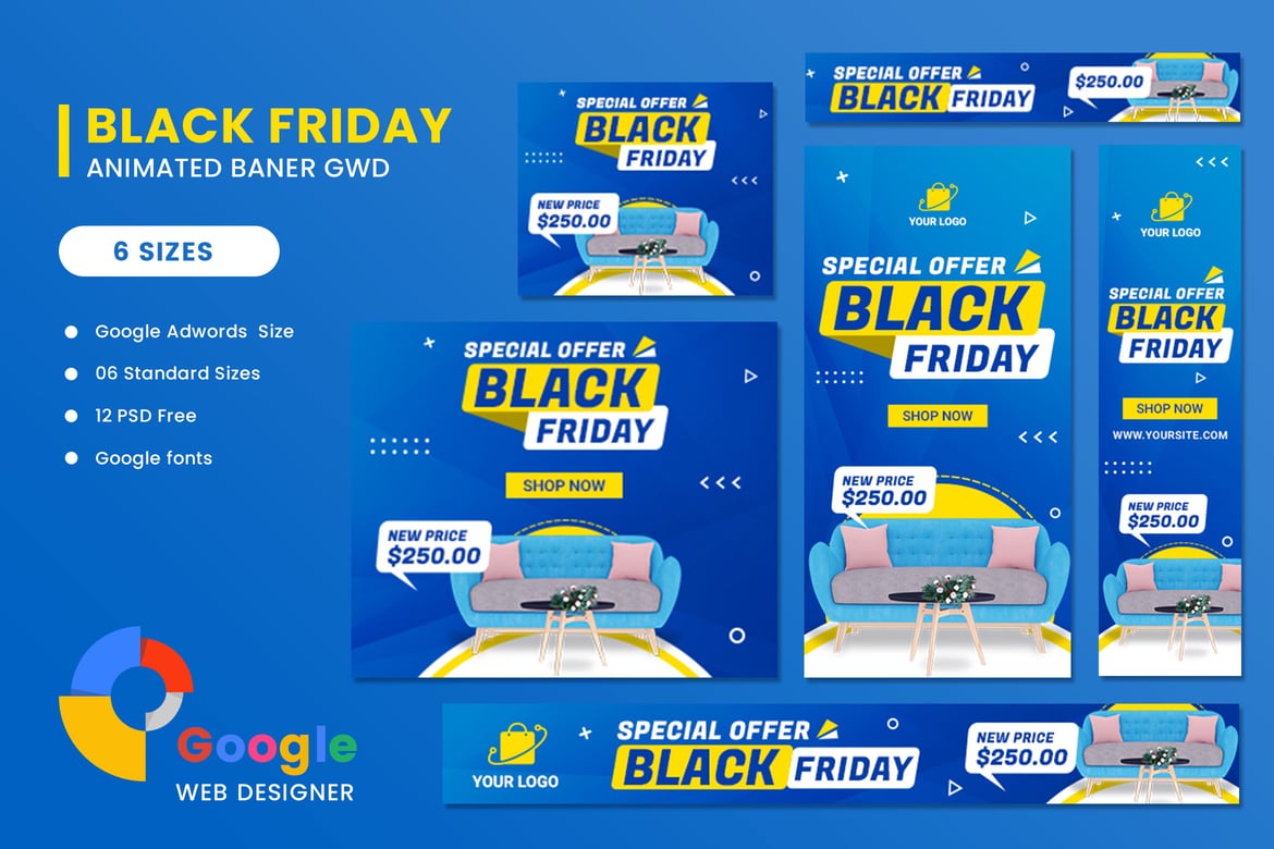 Template Banner HTML5 untuk Penjualan Produk yang Menarik dan Profesional