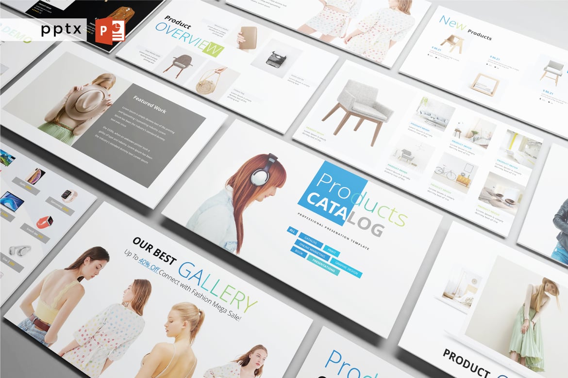 Template Presentasi PowerPoint Modern V515 untuk Bisnis Anda