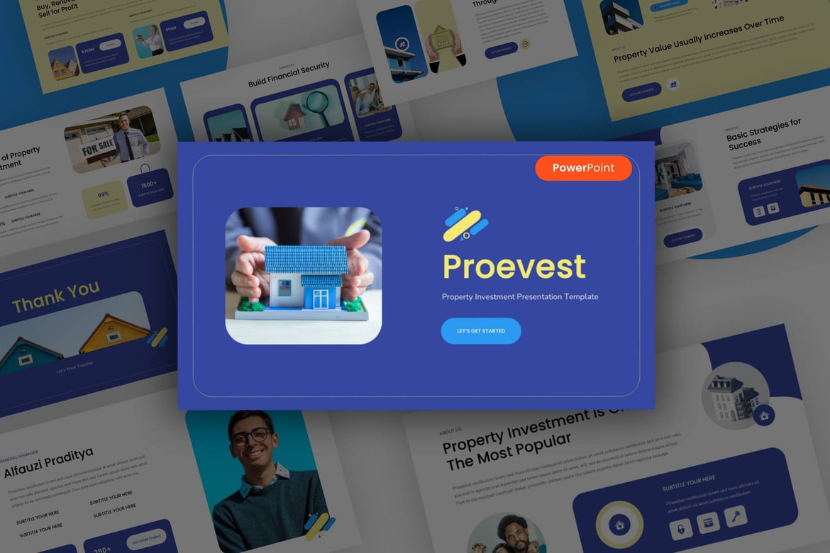 Proevest - Template Presentasi Investasi Properti yang Menarik