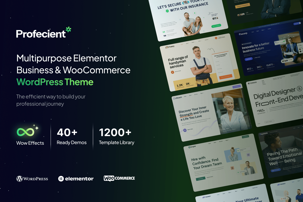 Profecient - Tema WordPress Multifungsi untuk Bisnis & WooCommerce