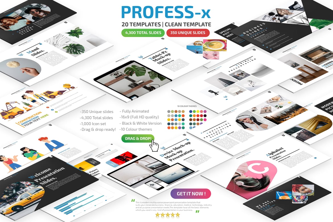 Template Powerpoint Profess-X: Presentasi Profesional yang Menarik