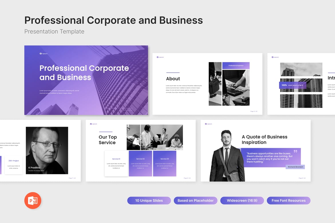 Template PowerPoint Profesional untuk Presentasi Bisnis