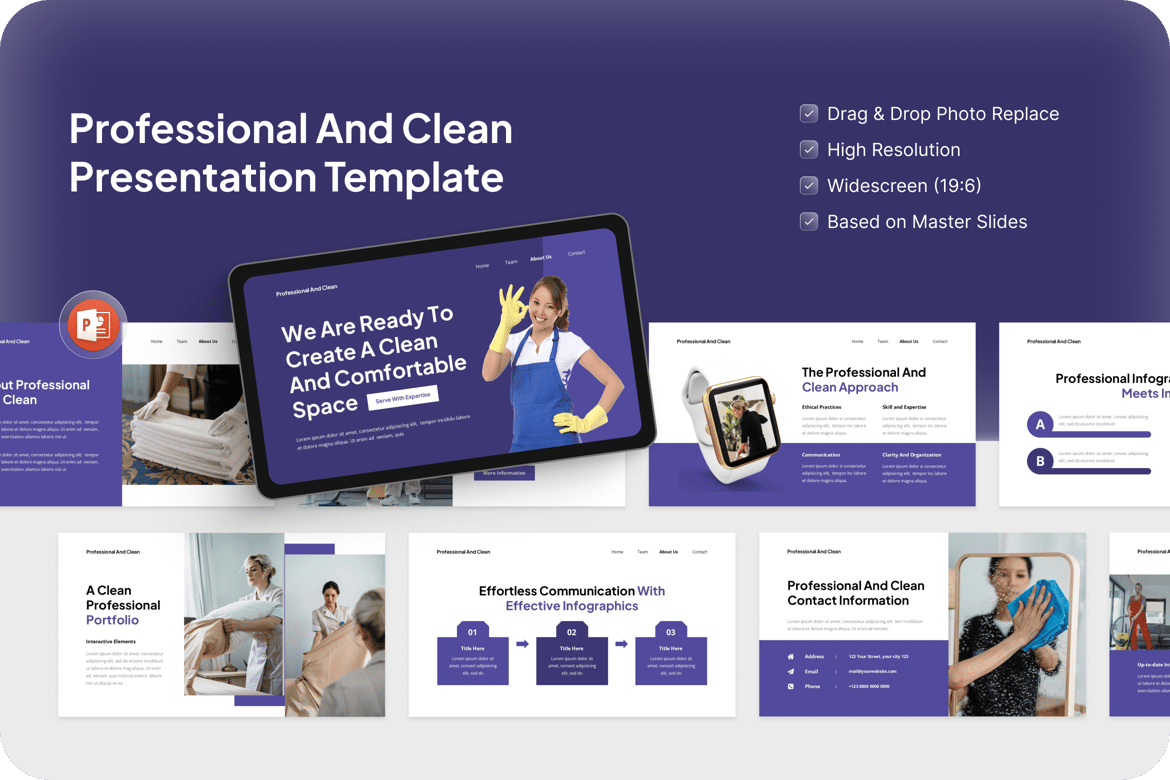 Template Presentasi PowerPoint Profesional dan Minimalis