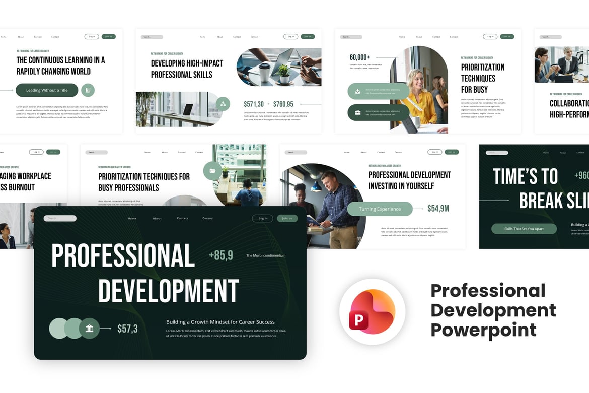 Template Presentasi Powerpoint Berkualitas untuk Pengembangan Profesional