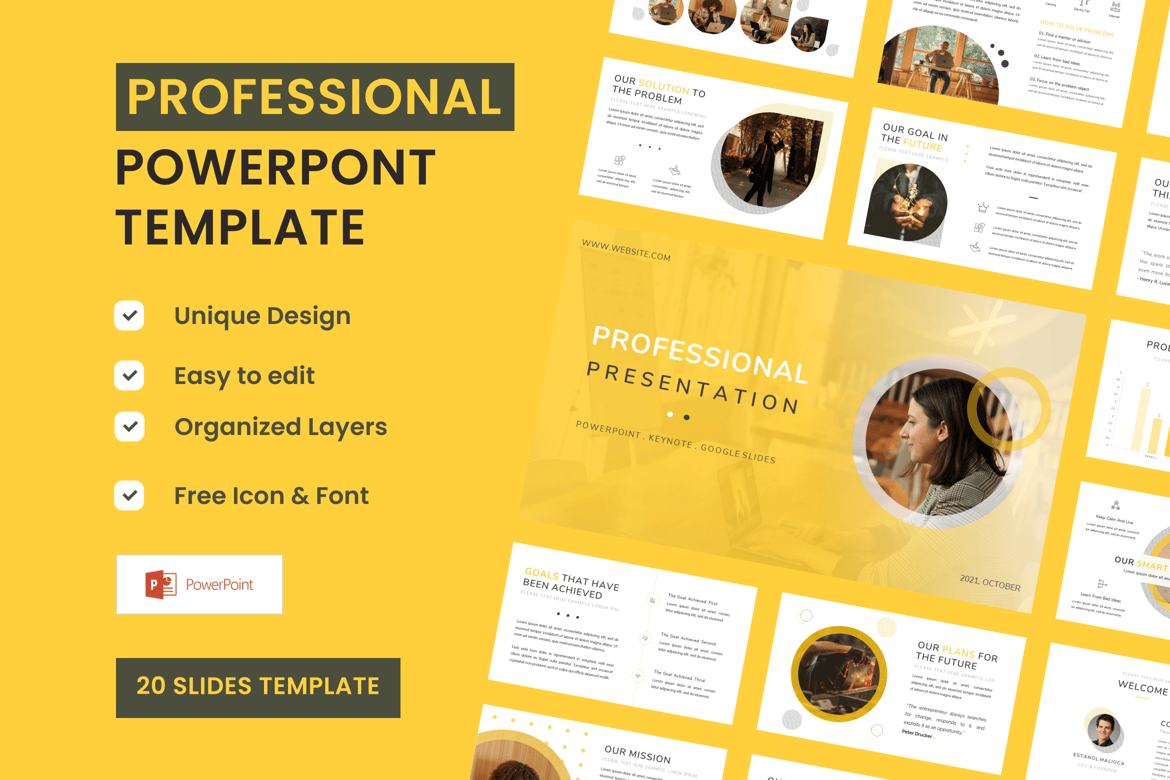 Template Presentasi Profesional - PowerPoint yang Memukau