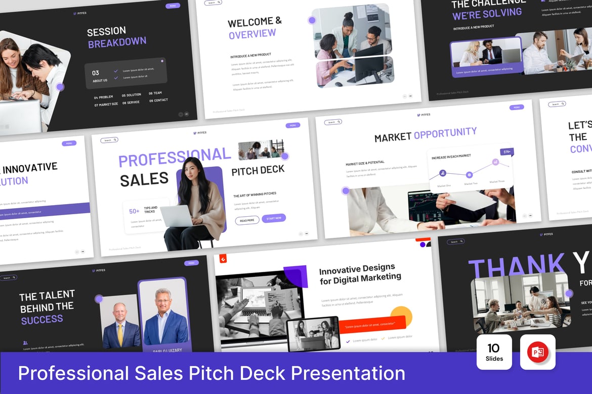 Template Presentasi PowerPoint untuk Pitch Penjualan Profesional