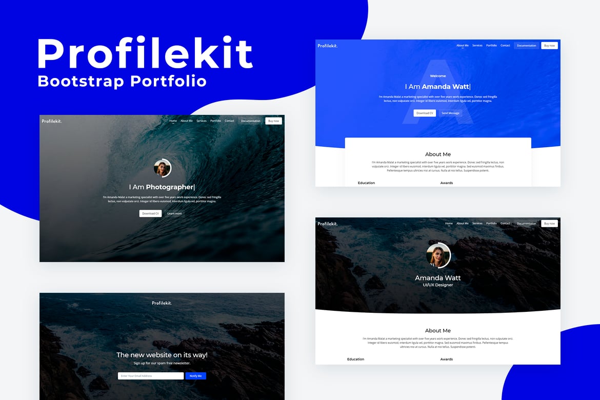 Profilekit - Template Web Portfolio Pribadi yang Modern dan Responsif