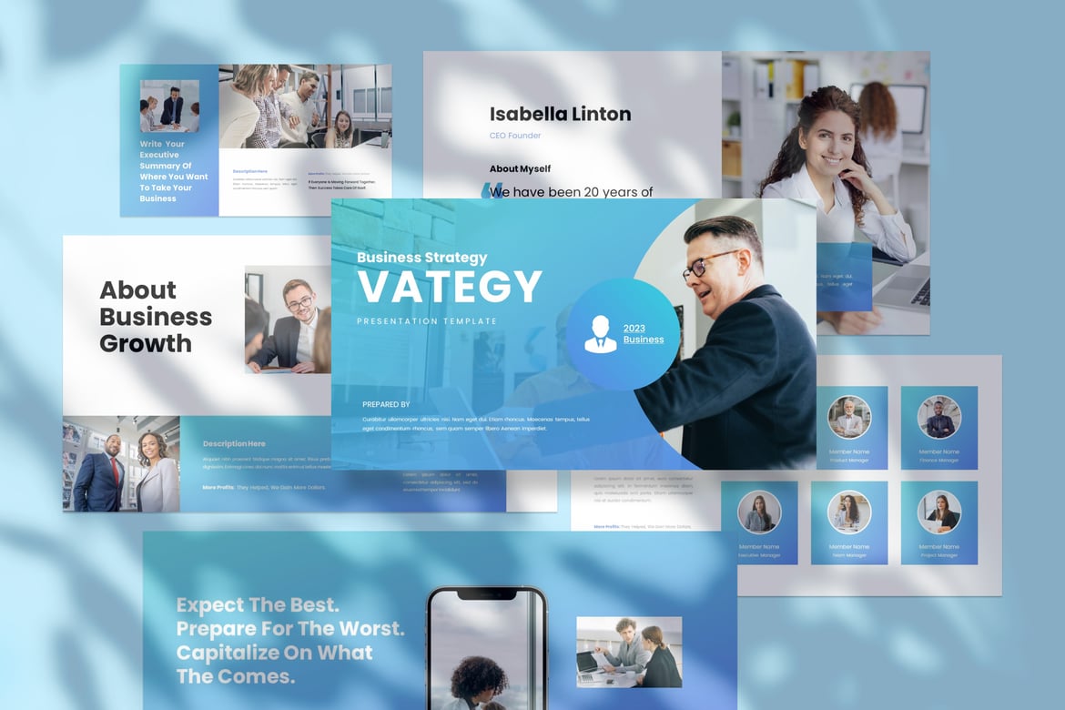 Template Presentasi Bisnis Profital yang Menarik