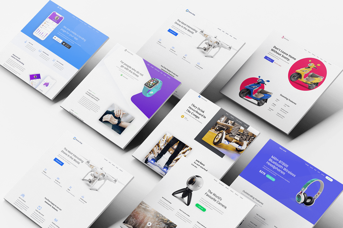 Prohub - Template Website Landing Produk Serbaguna dan Korporat