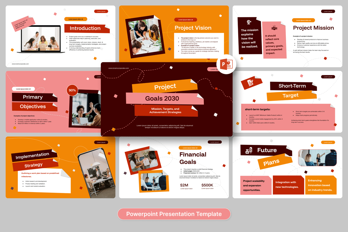 Template Presentasi Tujuan Proyek yang Efektif