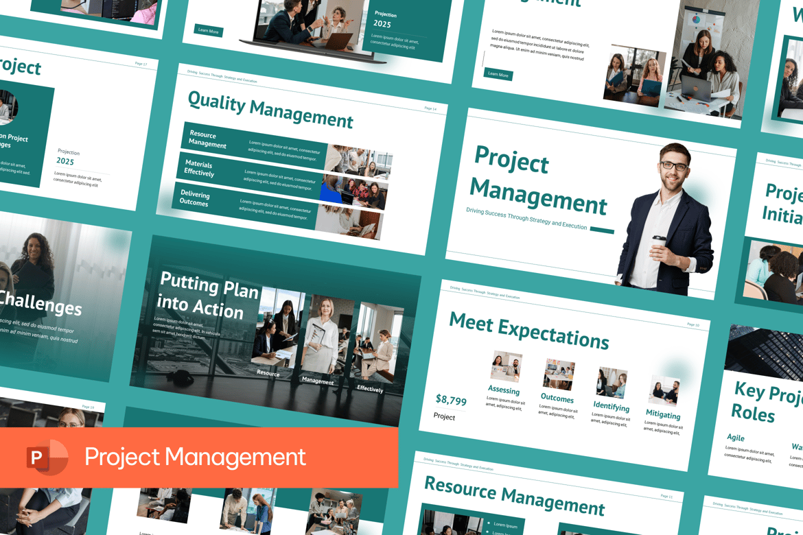 Template Presentasi PowerPoint Manajemen Proyek yang Efektif