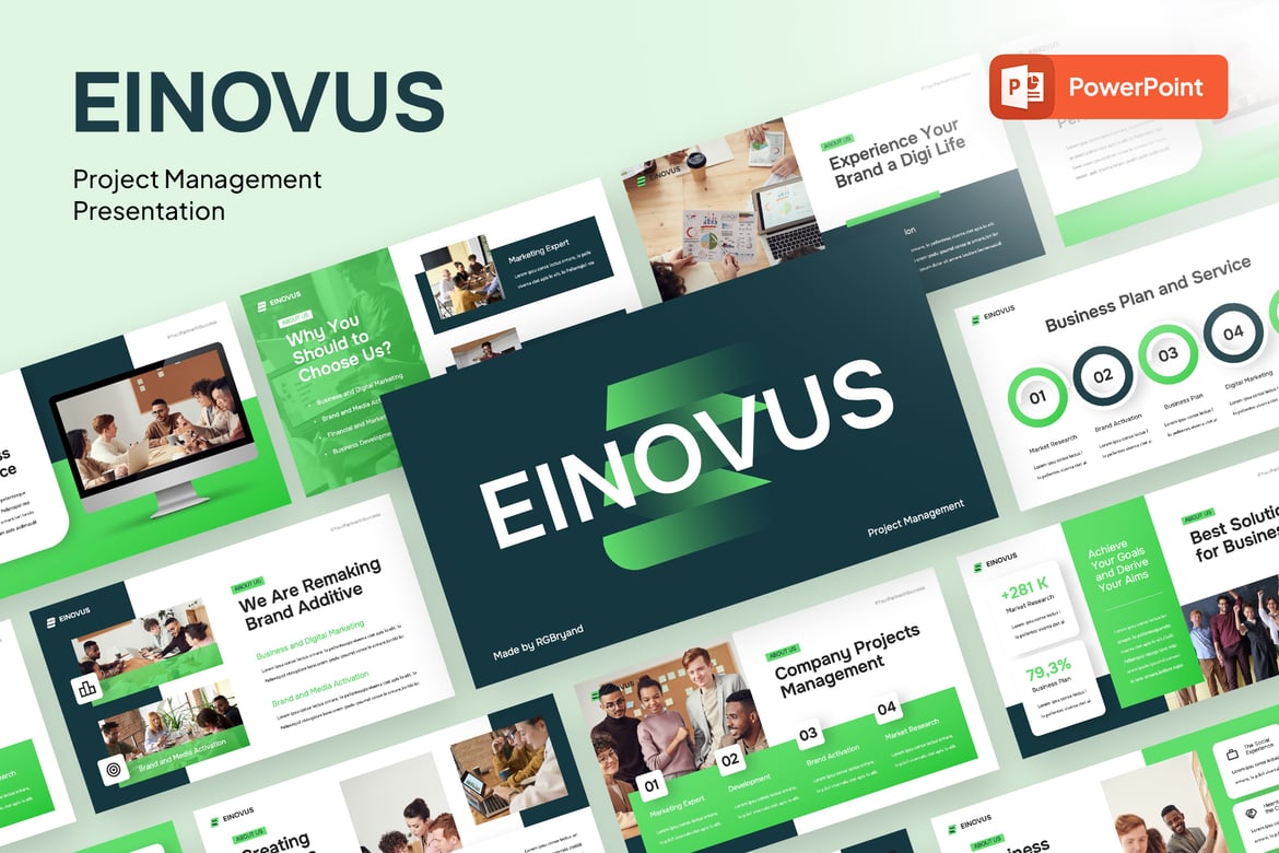 Template PowerPoint Manajemen Proyek yang Profesional dan Menarik