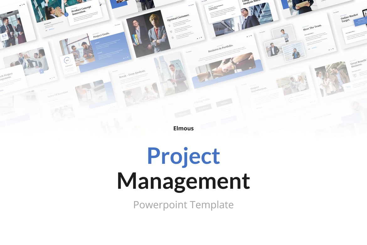 Template Presentasi PowerPoint Manajemen Proyek yang Modern dan Efektif