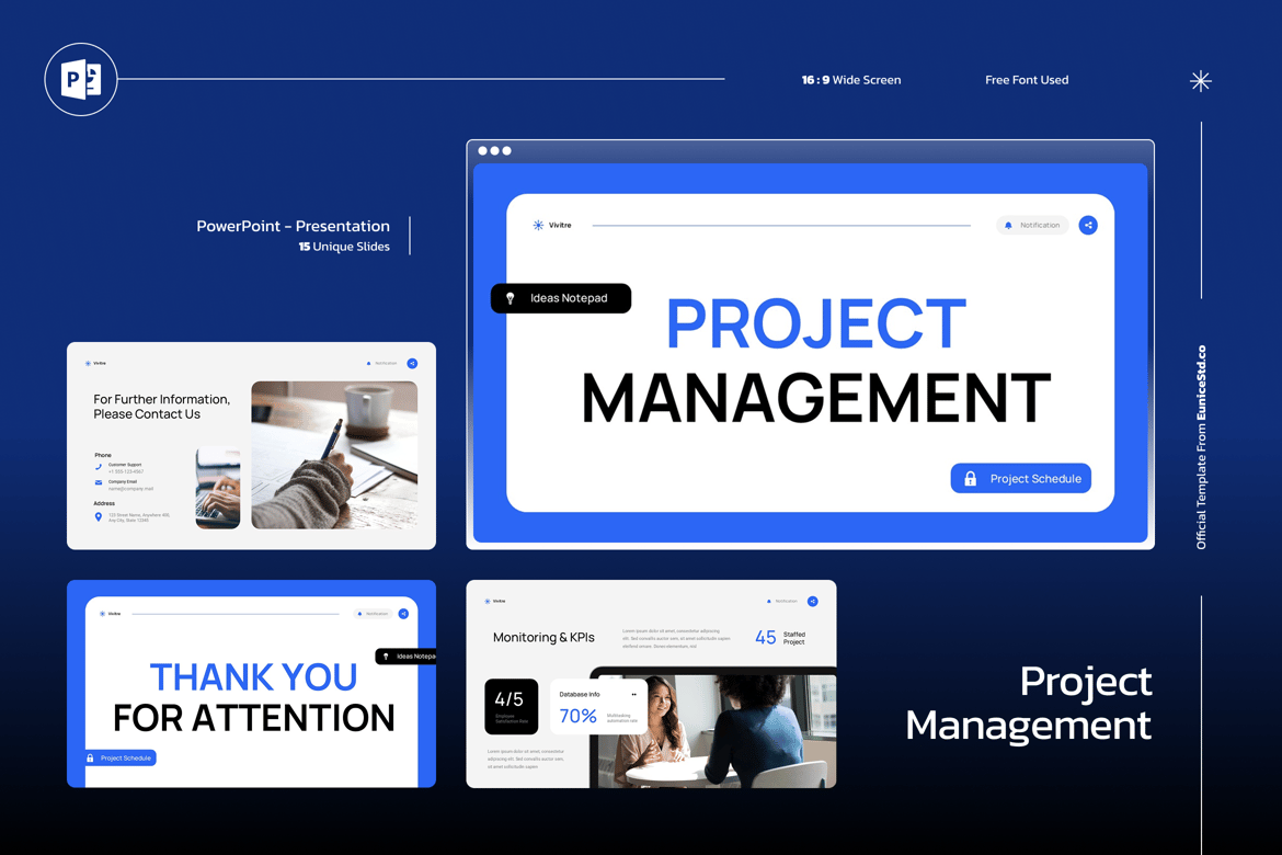 Template Presentasi Manajemen Proyek yang Keren dan Mudah Digunakan
