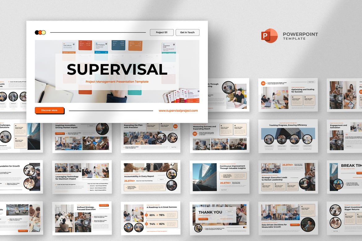 Template Powerpoint Manajemen Proyek yang Profesional dan Modern