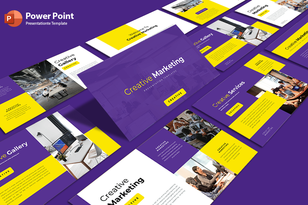 Template PowerPoint Manajemen Proyek yang Kreatif dan Profesional