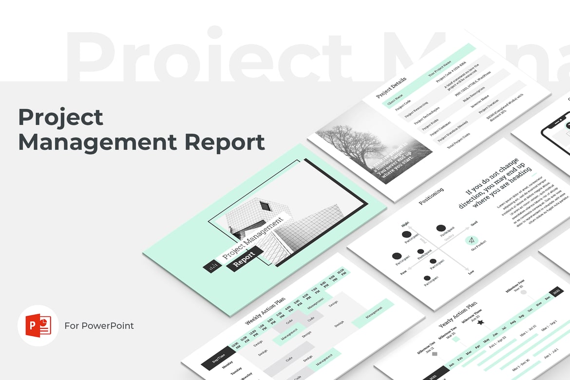 Template PowerPoint Laporan Manajemen Proyek yang Efektif