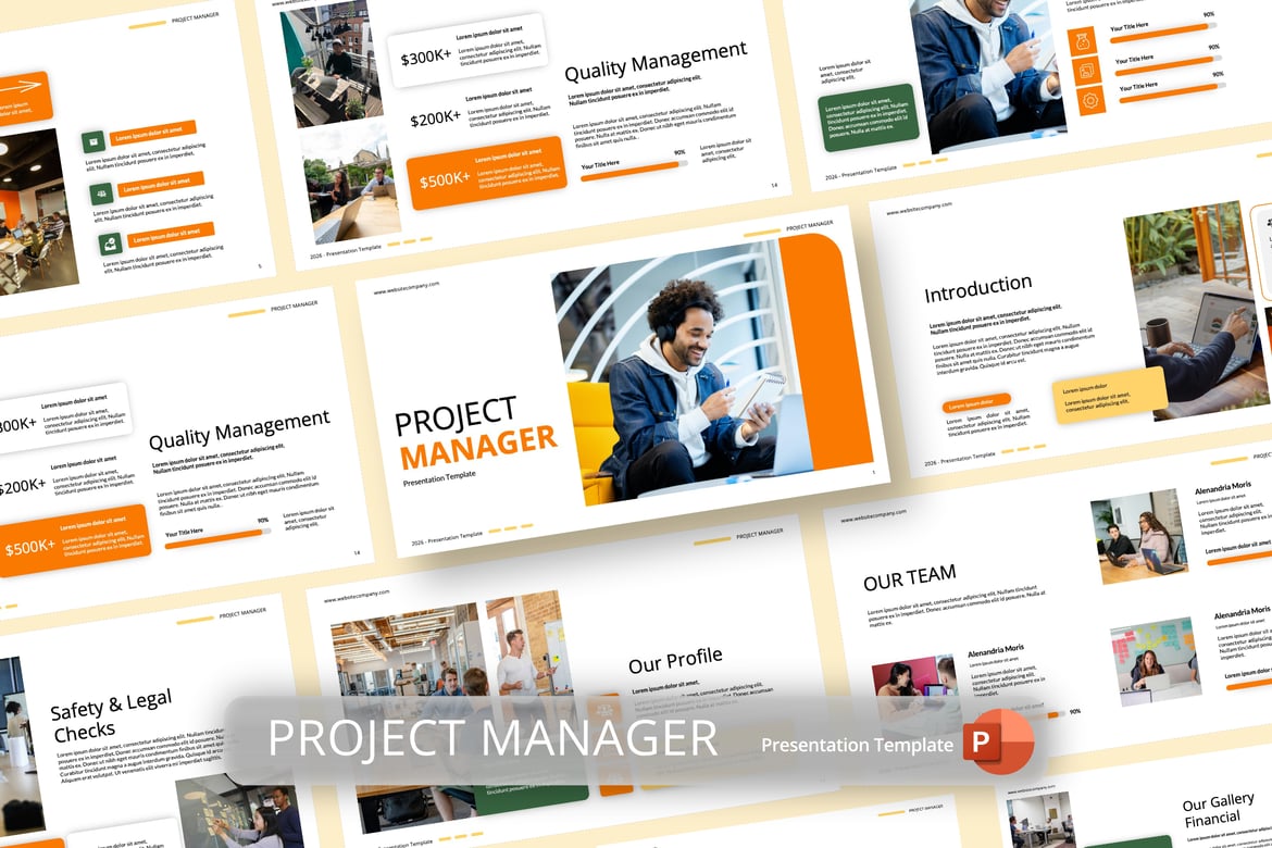 Template PowerPoint Manajemen Proyek yang Menarik