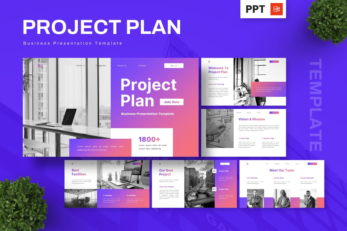 Template Presentasi Proyek Bisnis yang Menarik