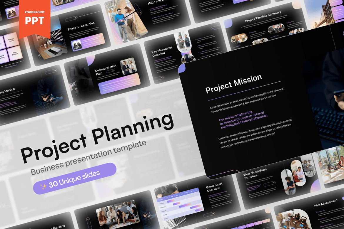 Template Presentasi PowerPoint untuk Perencanaan Proyek yang Efektif