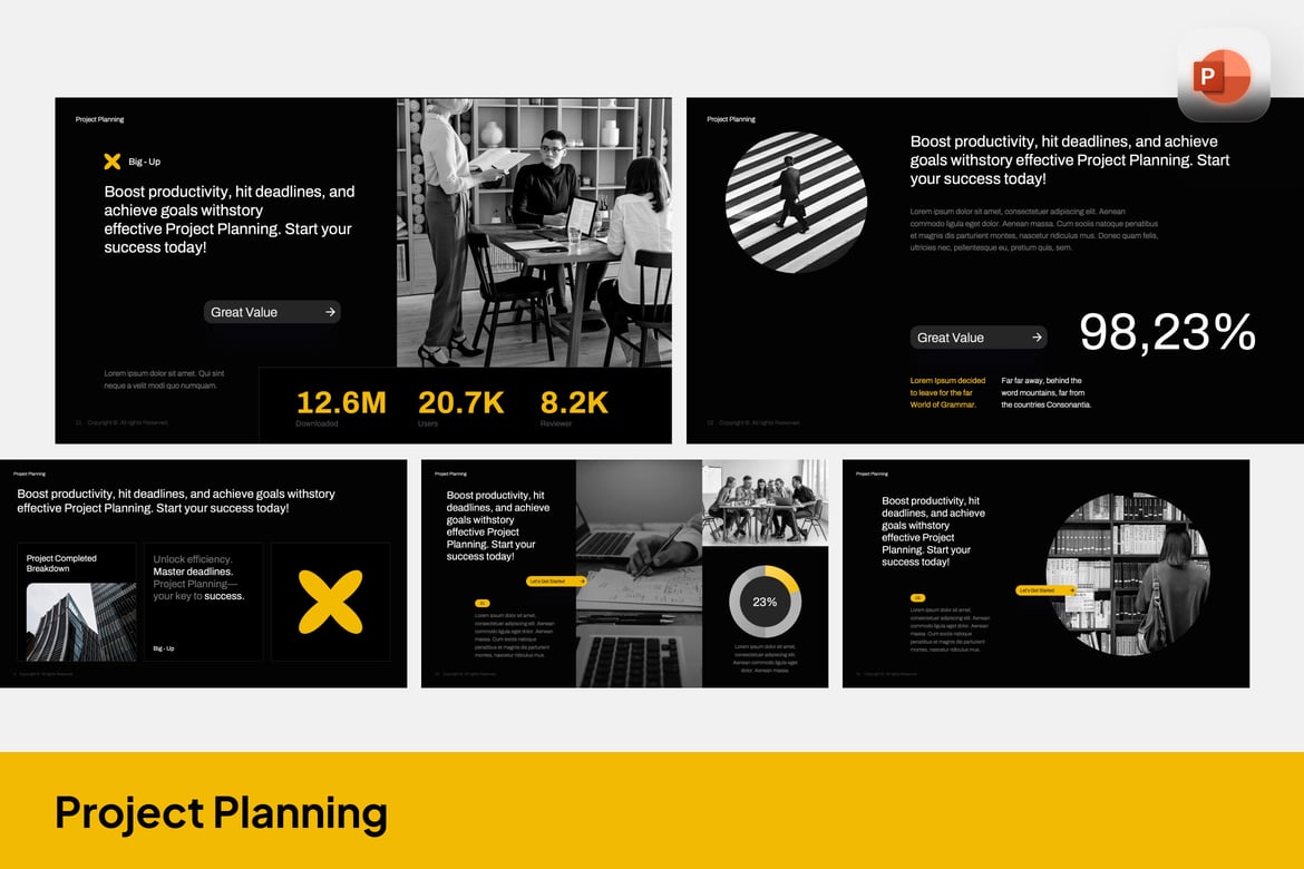 Template Presentasi PowerPoint untuk Perencanaan Proyek yang Efektif