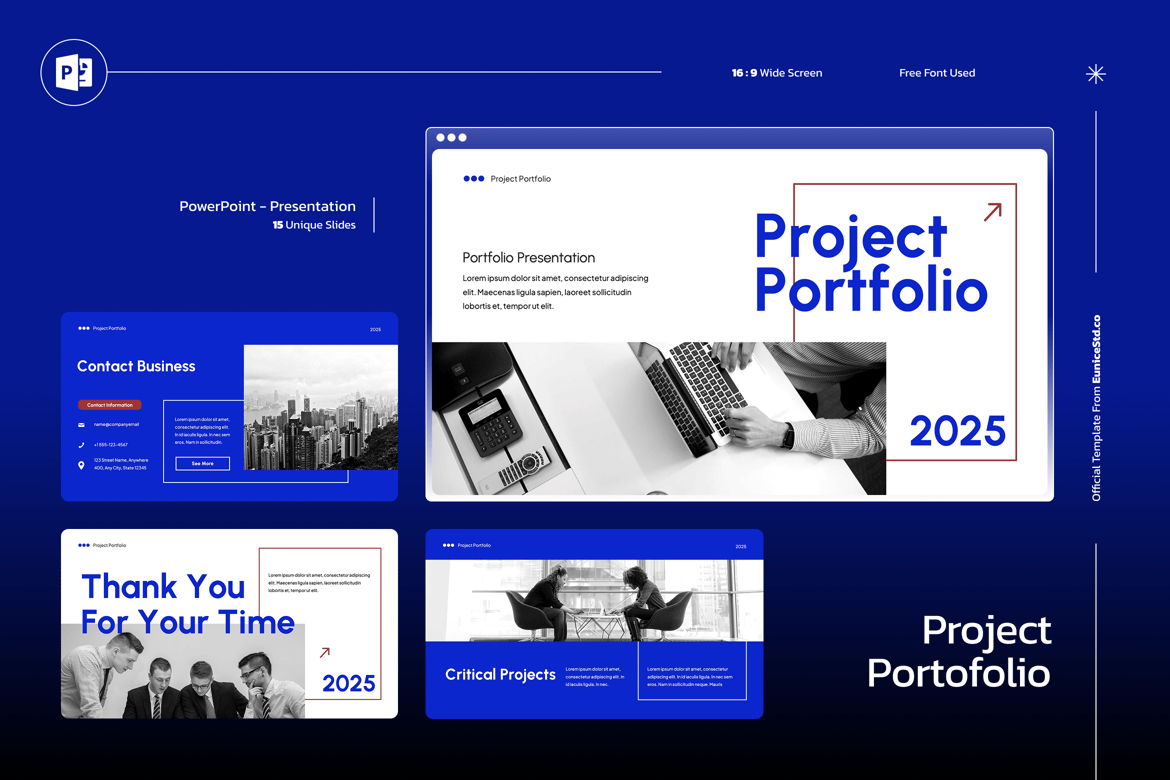 Template Presentasi Portofolio Proyek yang Menarik dan Kreatif