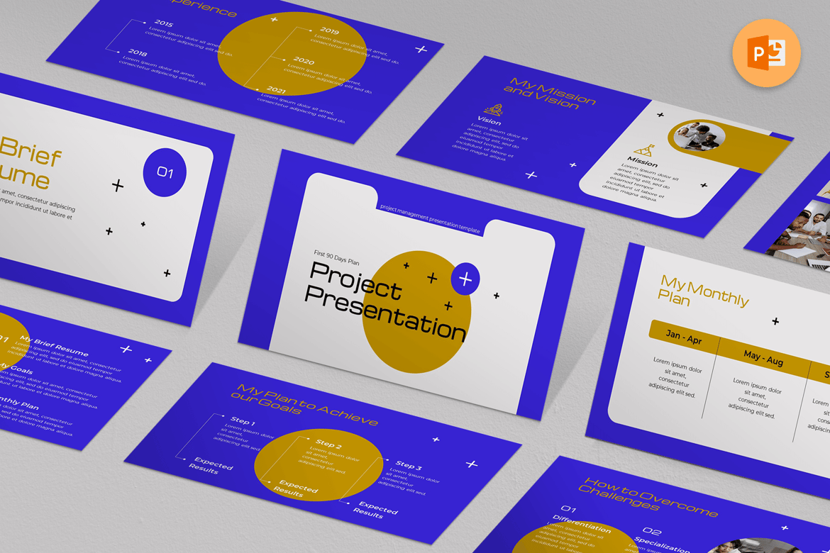 Template Presentasi Proyek PowerPoint yang Modern dan Profesional