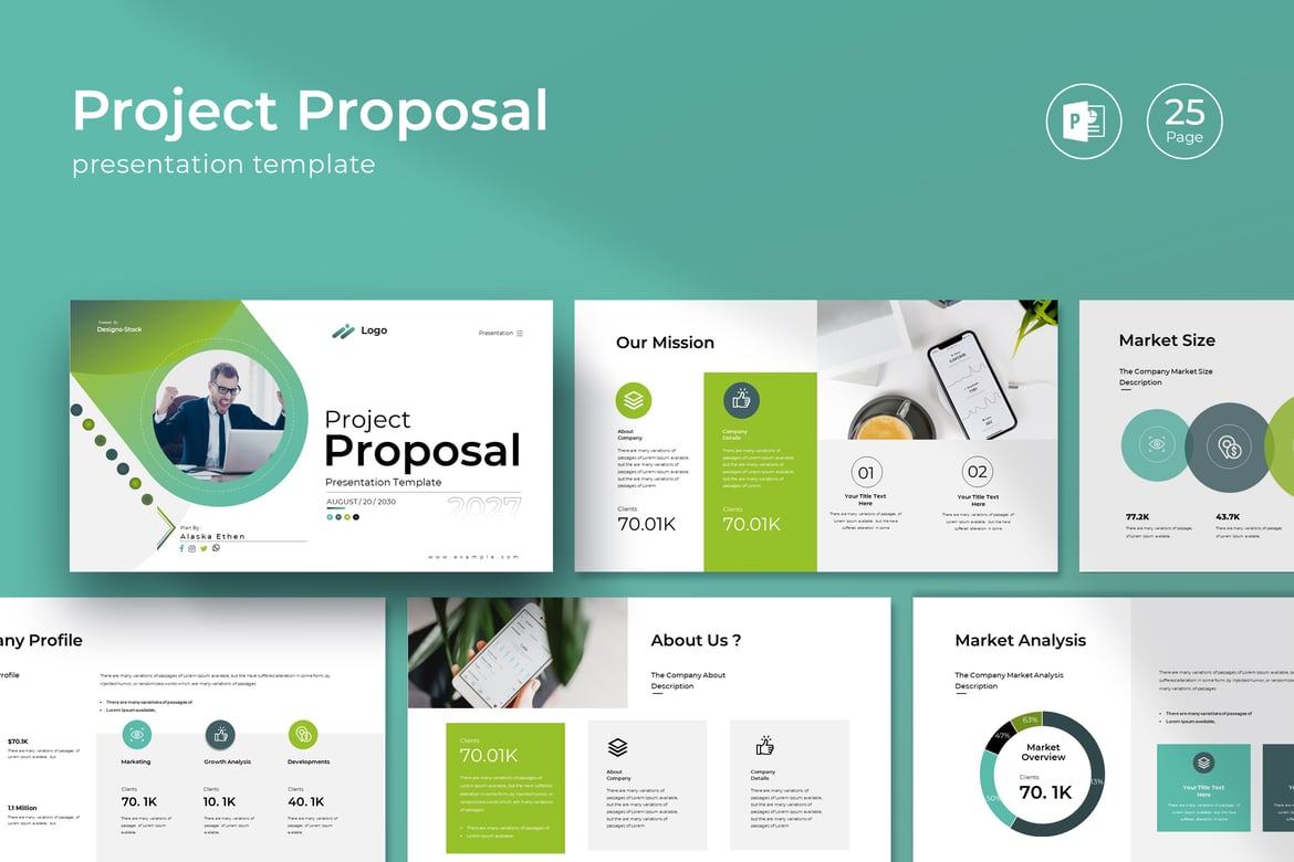 Template PowerPoint Proposal Proyek yang Menarik dan Profesional