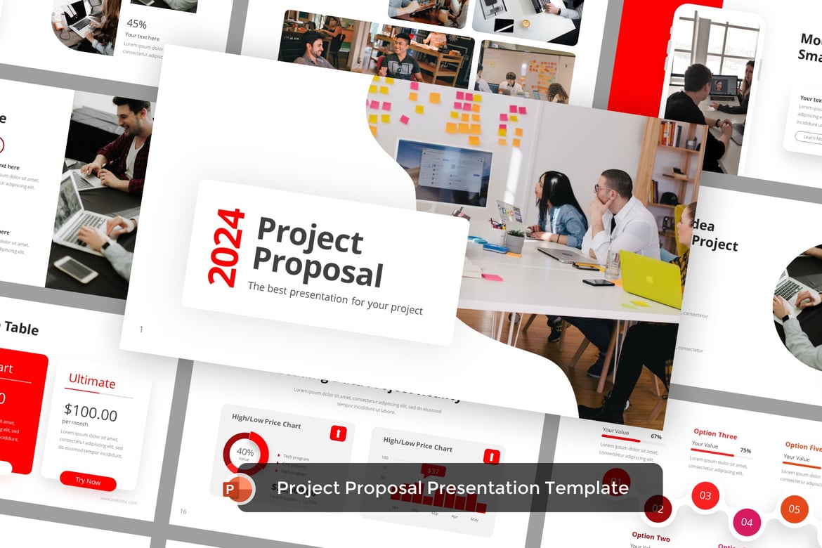Template Presentasi PowerPoint untuk Proposal Proyek yang Menarik