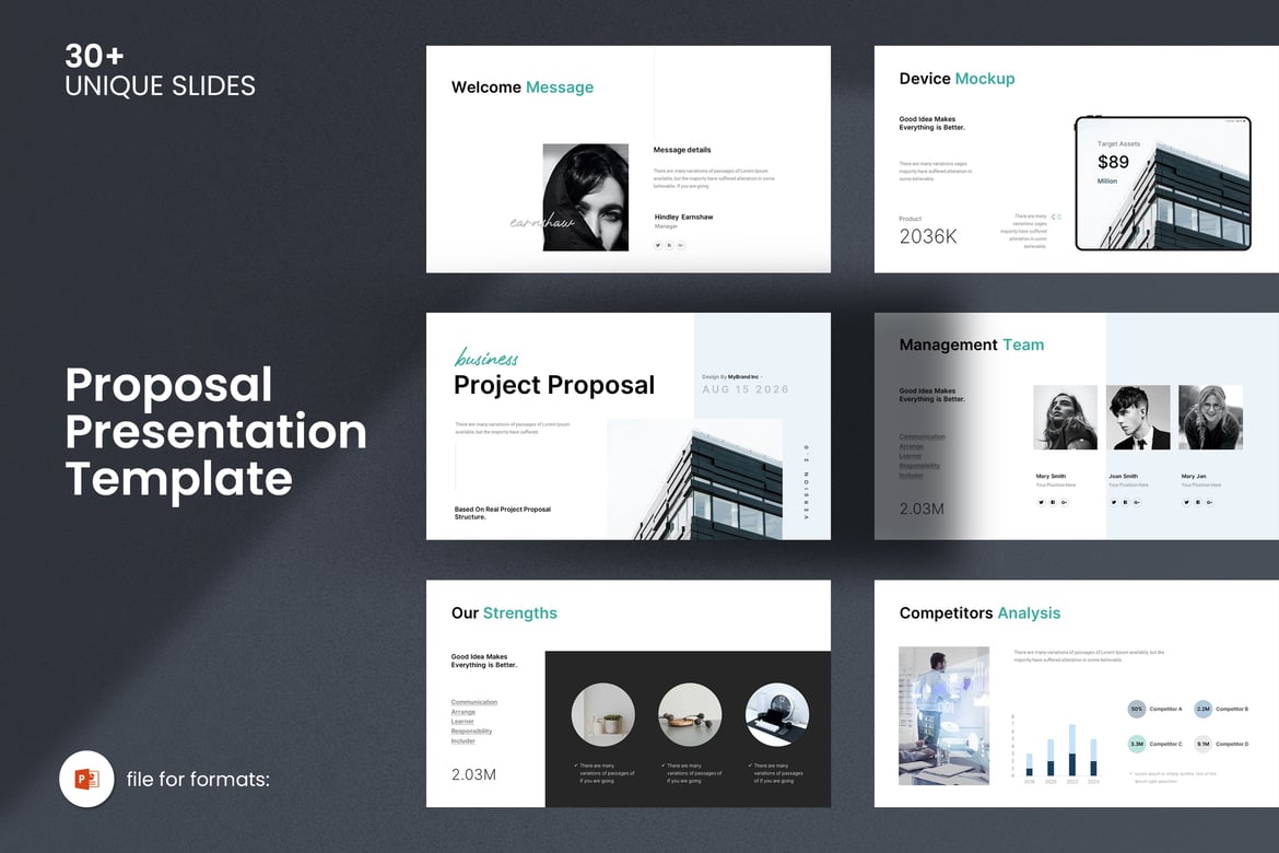 Template Presentasi PowerPoint Proposal Proyek yang Menarik dan Profesional