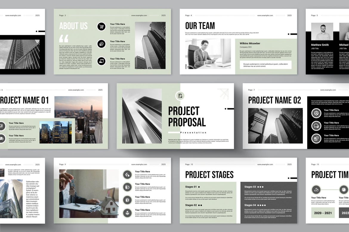Template Presentasi PowerPoint Proposal Pro yang Menarik