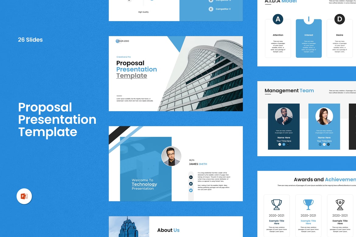 Template Presentasi PowerPoint untuk Proposal Proyek yang Menarik dan Profesional
