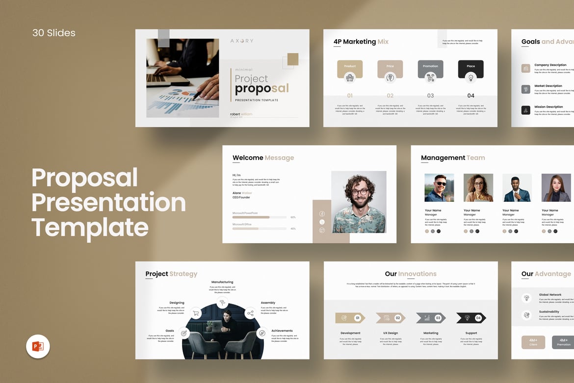 Template Presentasi PowerPoint untuk Proposal Proyek yang Menarik dan Profesional
