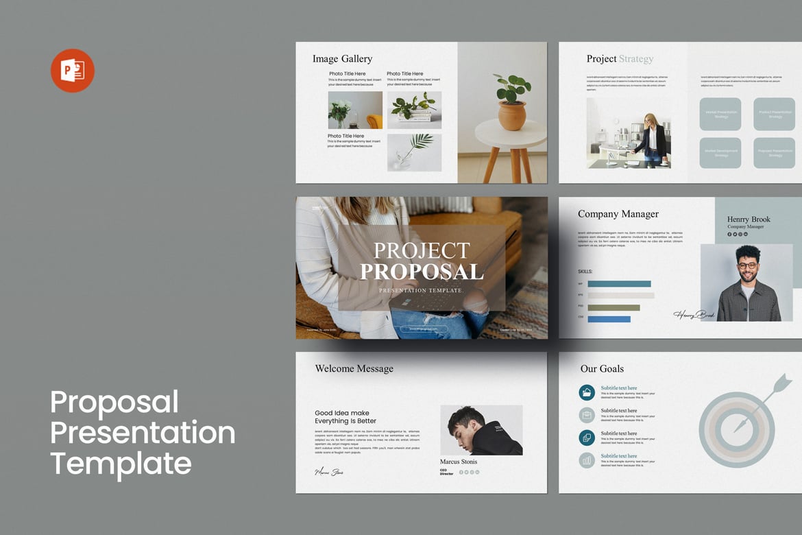 Template Presentasi PowerPoint Proposal Pro yang Menarik