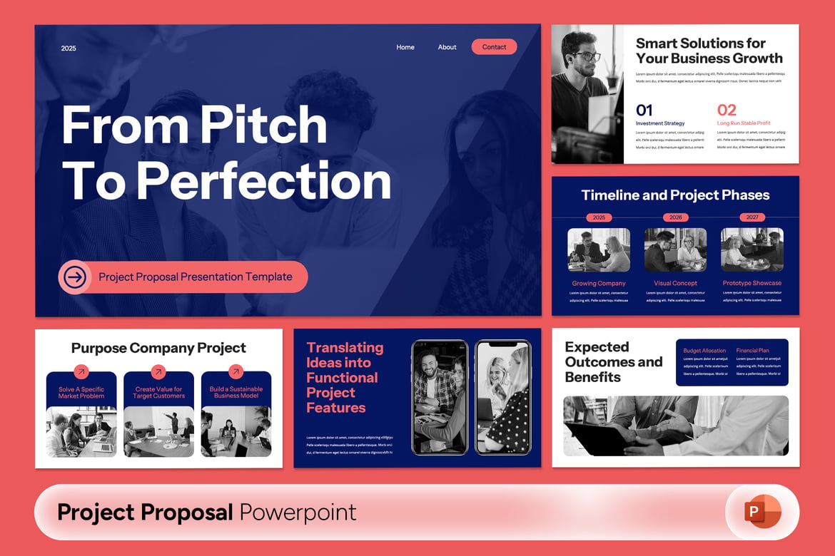 Template PowerPoint Proposal Proyek yang Profesional dan Menarik