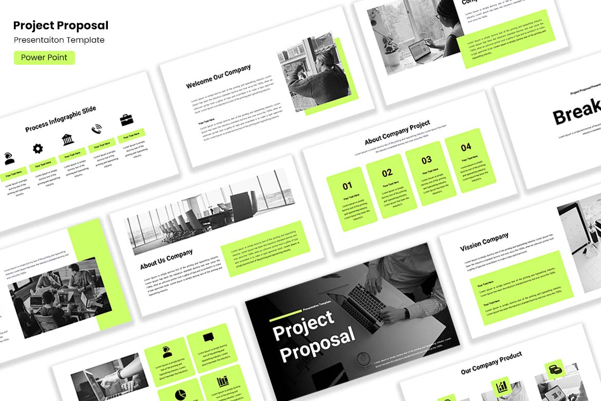 Template Presentasi Proyek - PowerPoint yang Menarik dan Modern