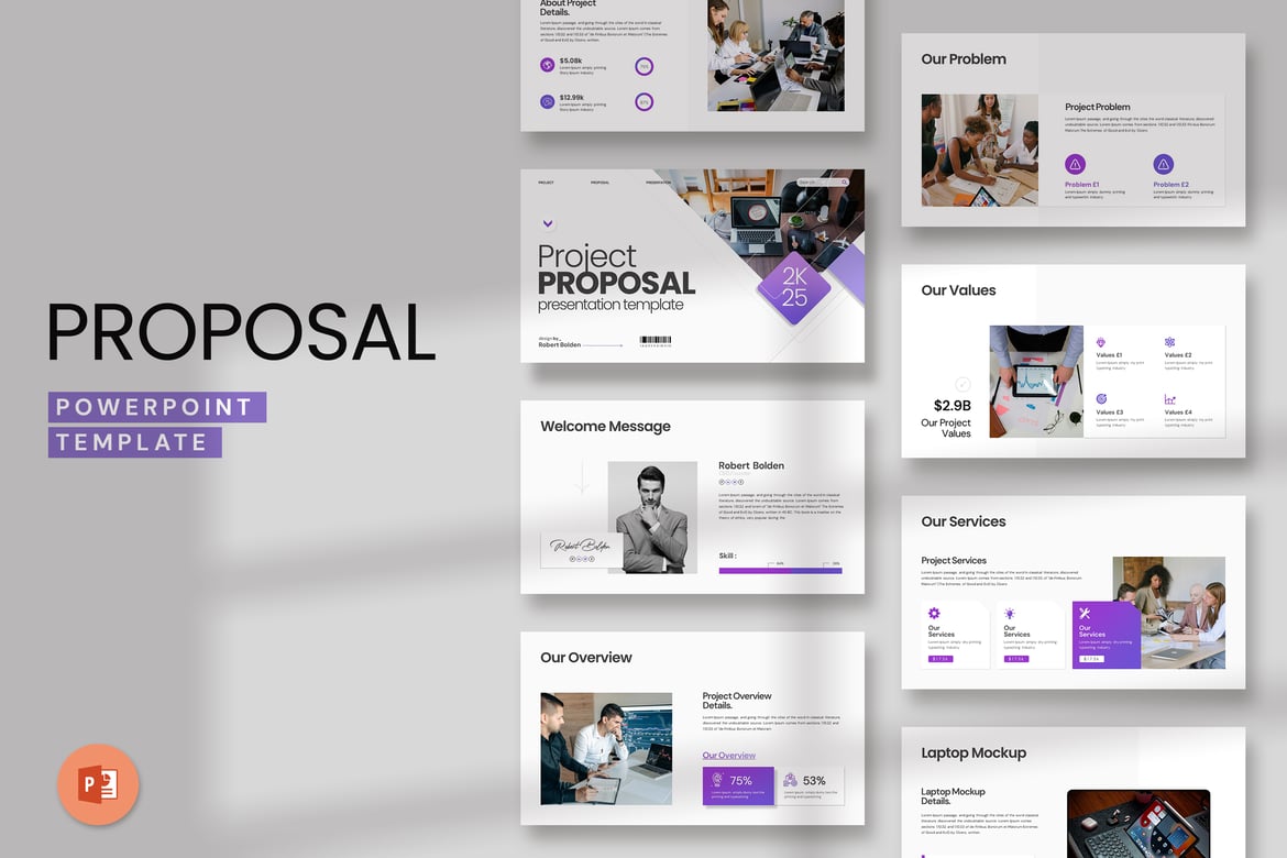Template Presentasi Proposal Proyek yang Menarik dan Profesional