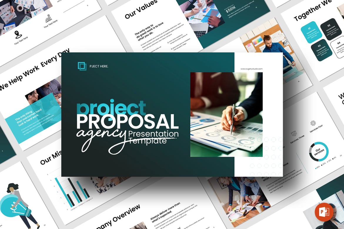 Template PowerPoint Proposal Proyek yang Menarik dan Profesional