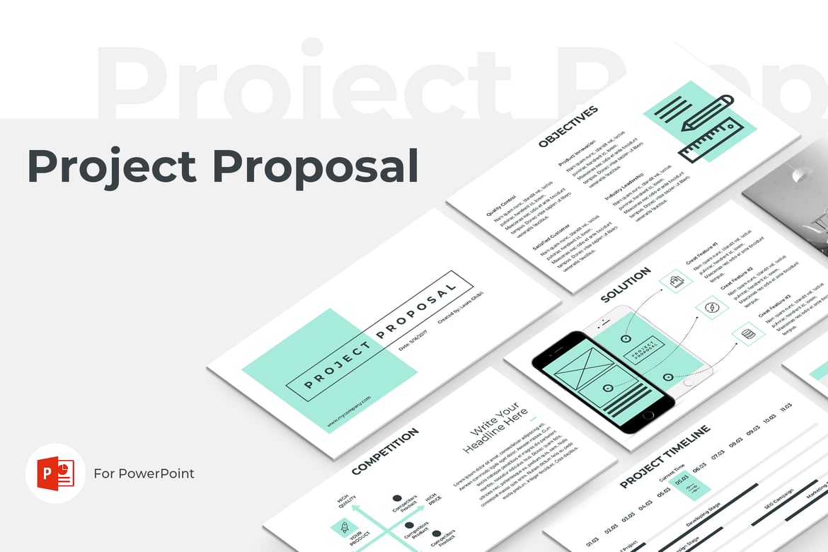 Template PowerPoint Proposal Proyek yang Menarik dan Profesional