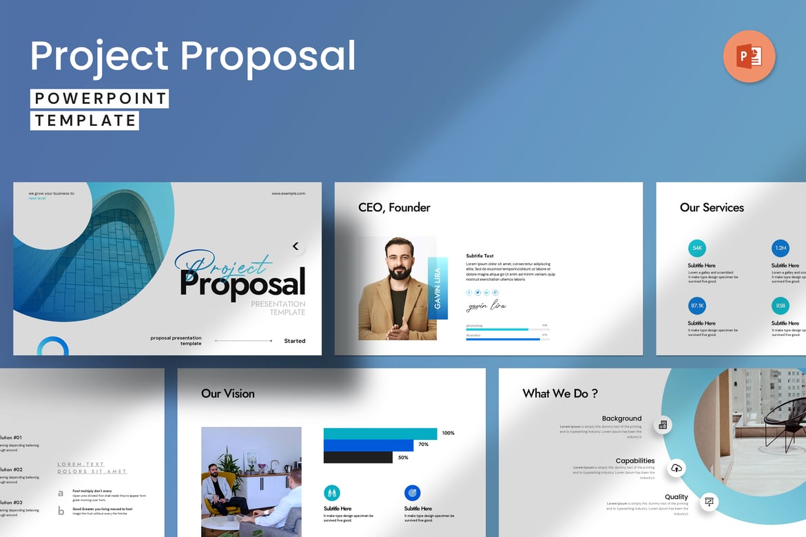 Template PowerPoint Proposal Proyek yang Menarik dan Profesional