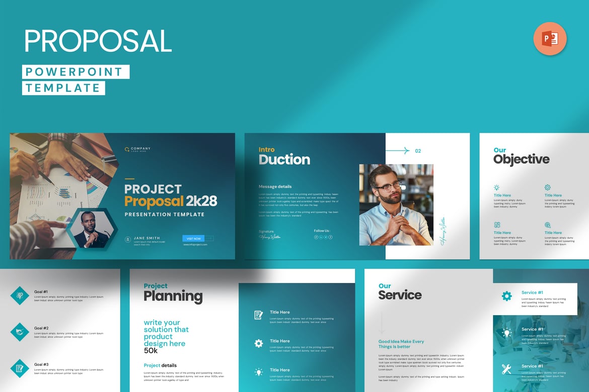 Template PowerPoint Proposal Proyek yang Menarik dan Profesional