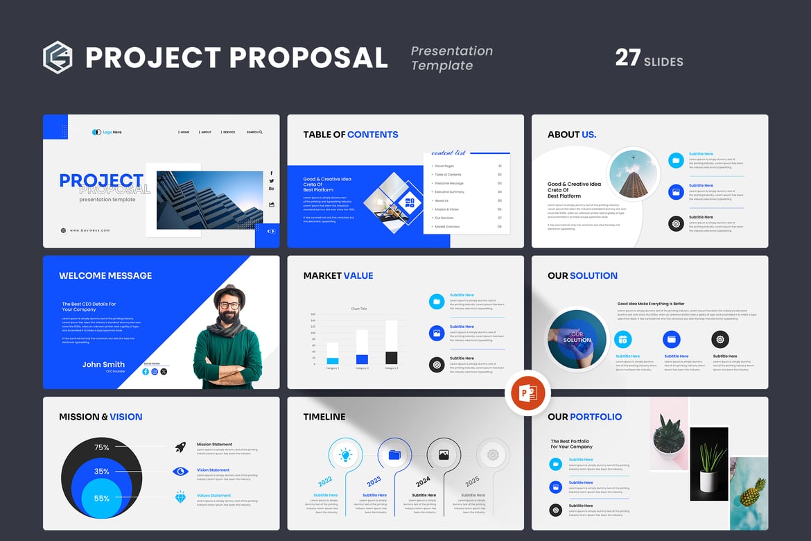 Template Presentasi Proposal Proyek yang Menarik dan Profesional