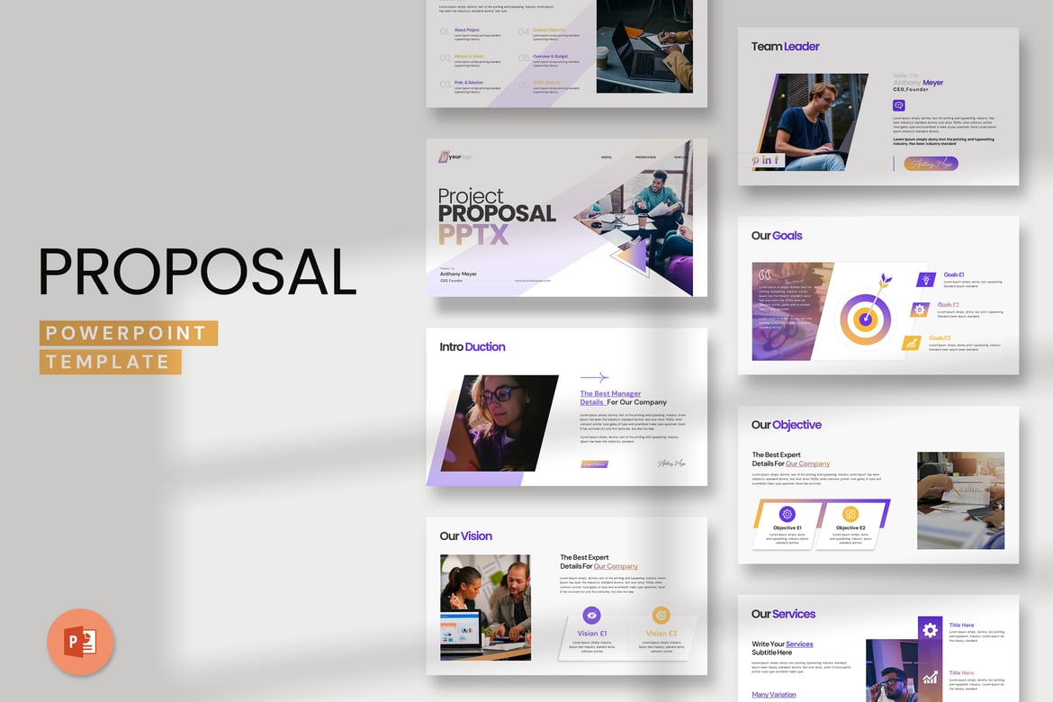Template PowerPoint Proposal Proyek Profesional dan Menarik