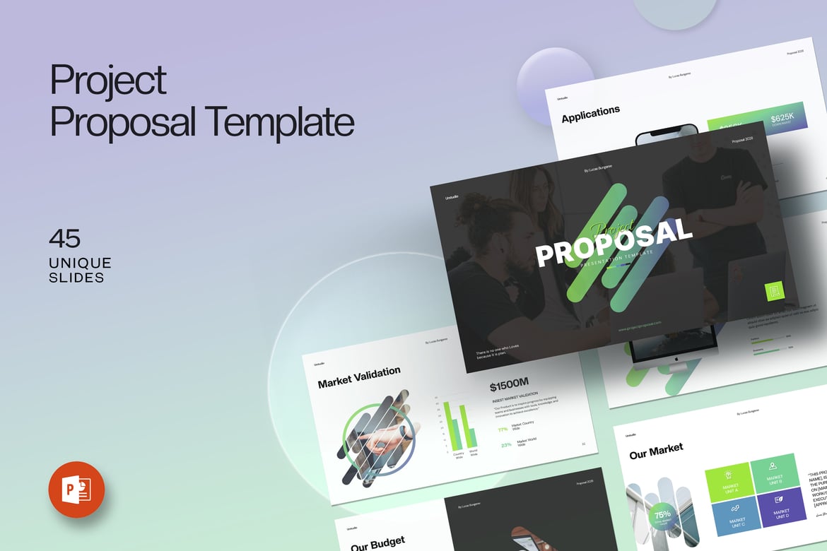 Template PowerPoint Proposal Proyek yang Menarik dan Profesional