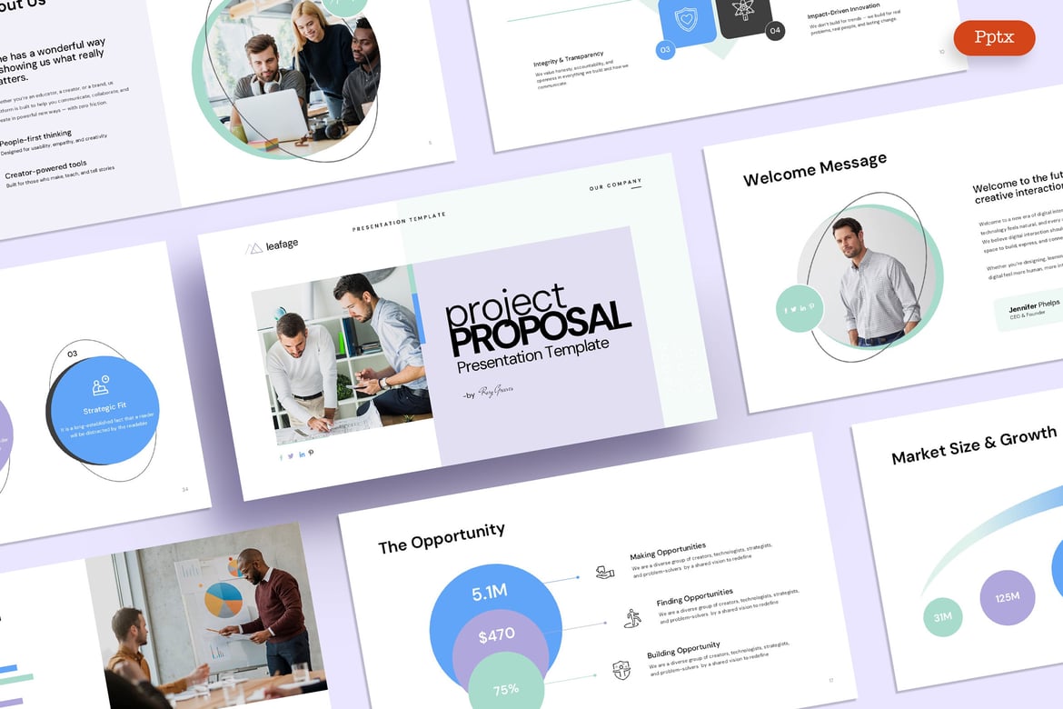 Template Presentasi Proposal Proyek yang Menarik dan Profesional
